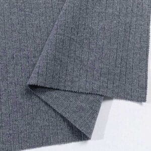 merino wool rib knit fabric
