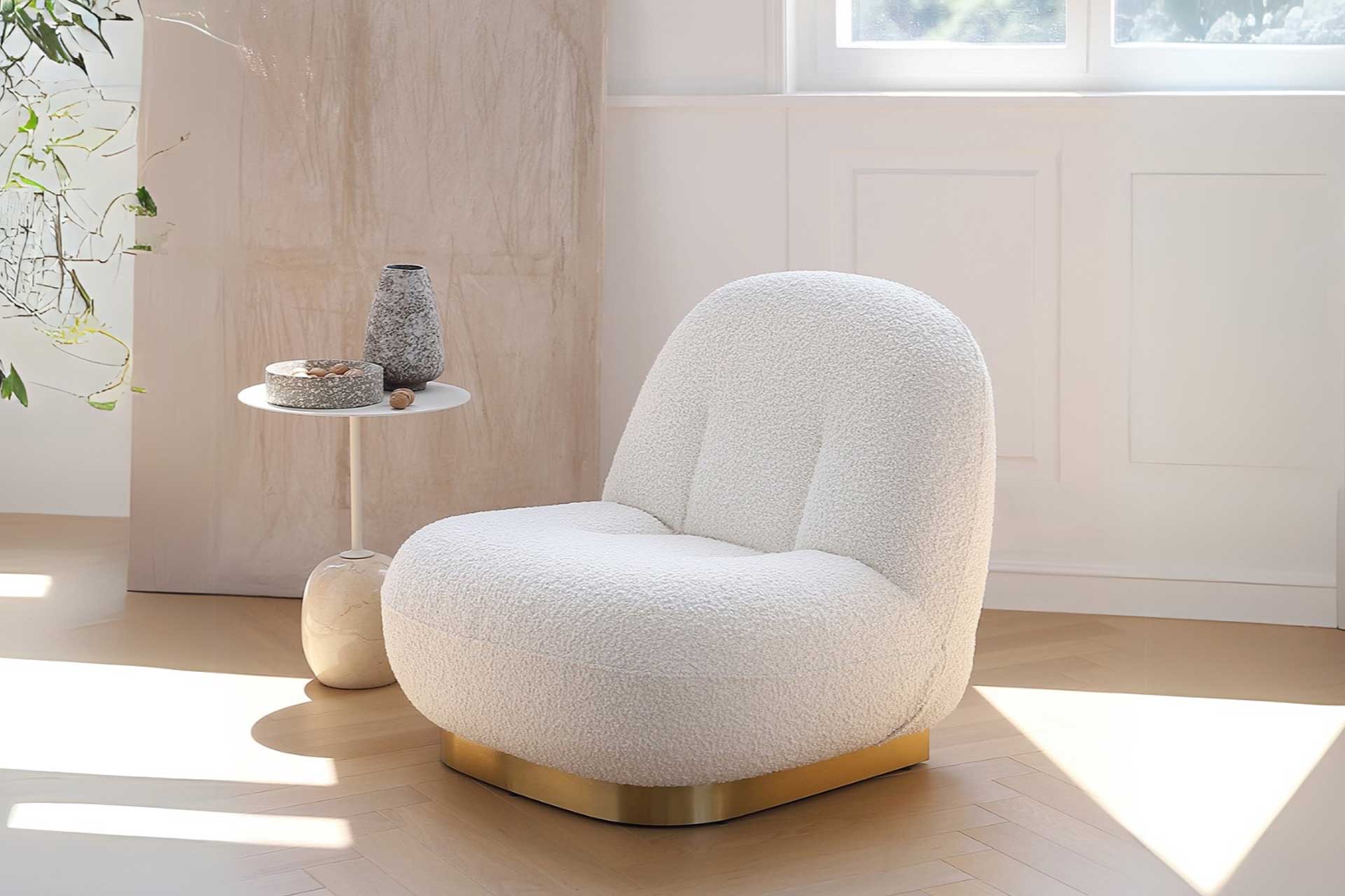boucle chair
