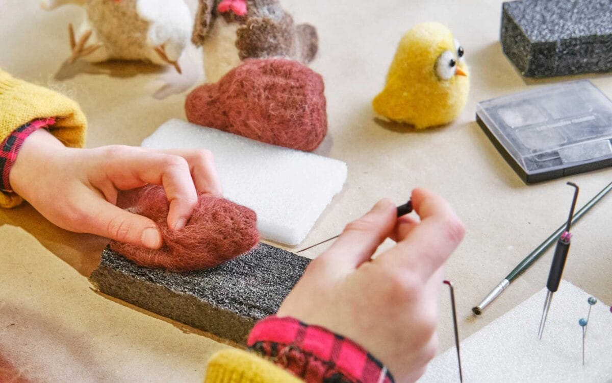 A Beginner’s Guide to Needle Felting and Wool Textures