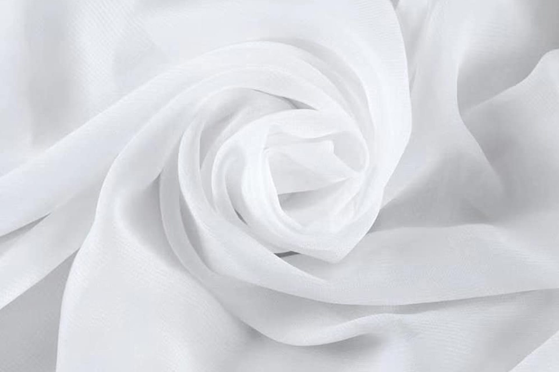 white chiffon fabric