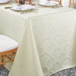 ivory damask tablecloth