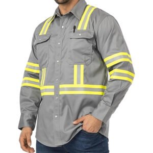 Light Weight Men’s Flame Resistant Welding Long Sleeve Shirts