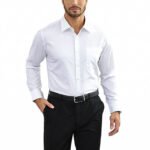 long sleeve white uniform shirt