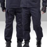 police cargo pants navy blue
