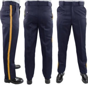police uniform pants with stripe
