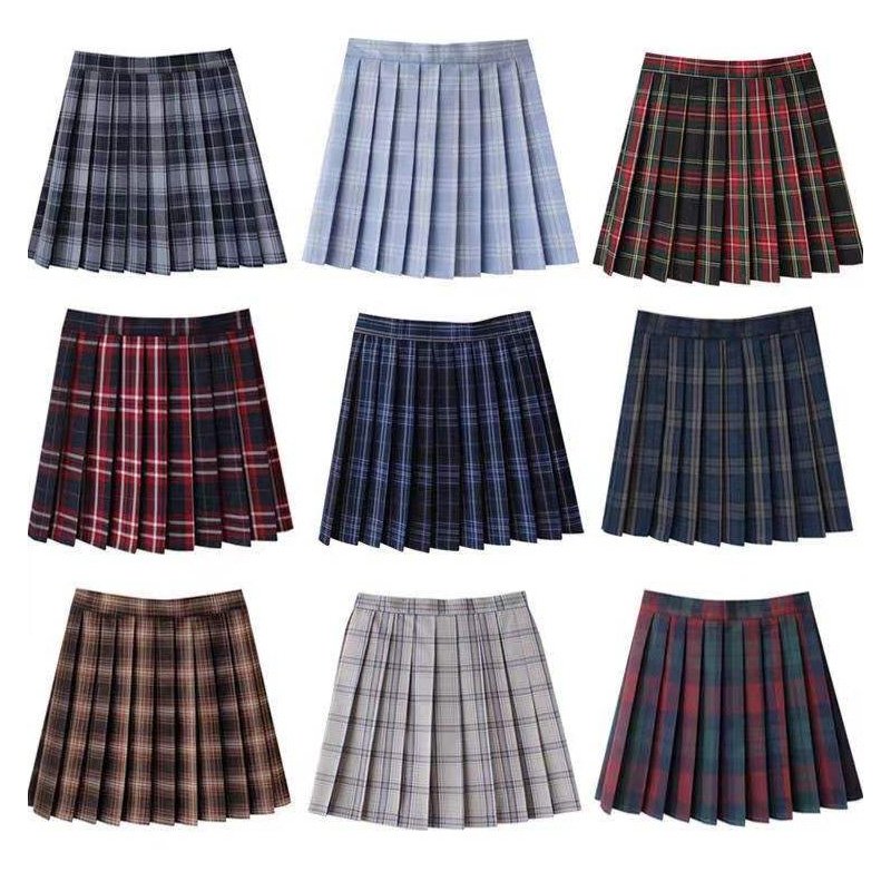 school plaid skirt