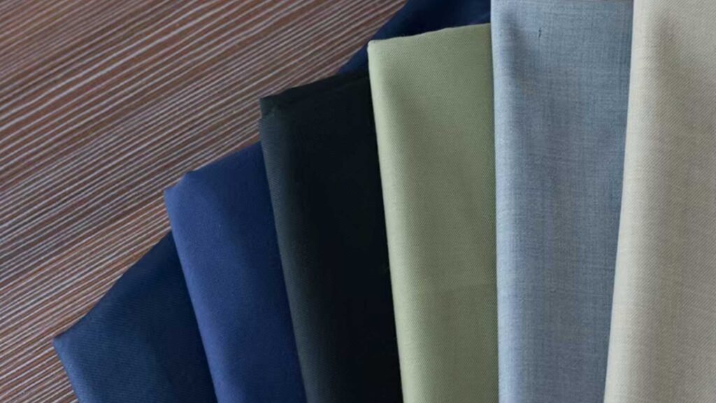 65 35 poly viscose executive suit fabric for management uniforms