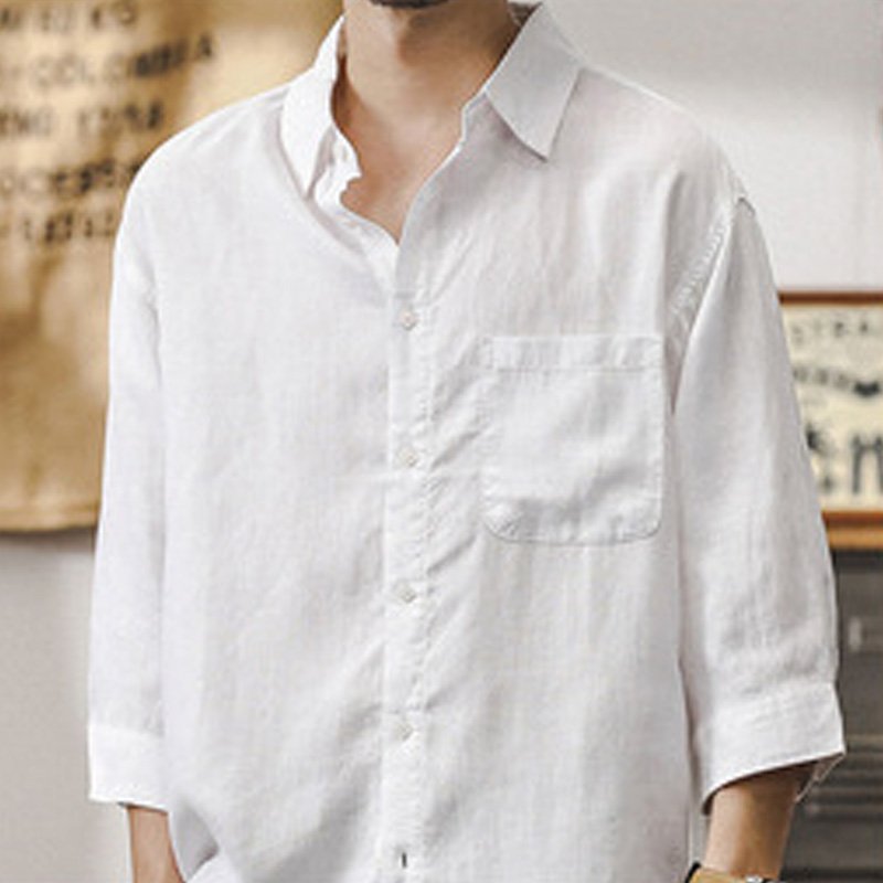 Linen/Cotton 55/45 Plain Weave Resort & Hospitality Uniform Shirt