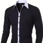 Men's Two-Tone Button-Up Shirt