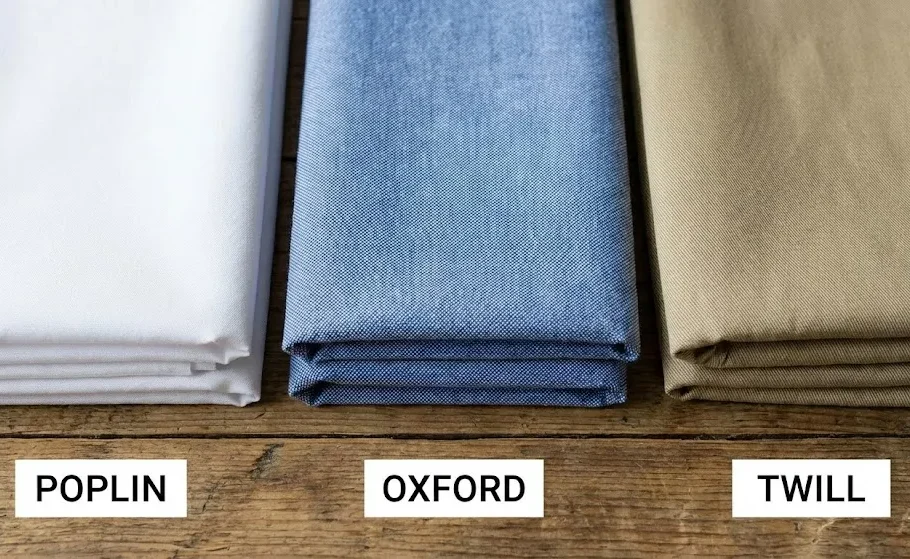 Oxford vs Twill vs Plain Weave