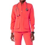 Women's Fleece Scrub Jacket