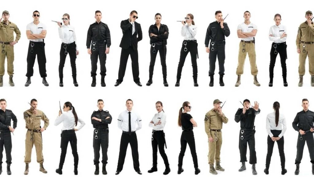 what do security guards wear
