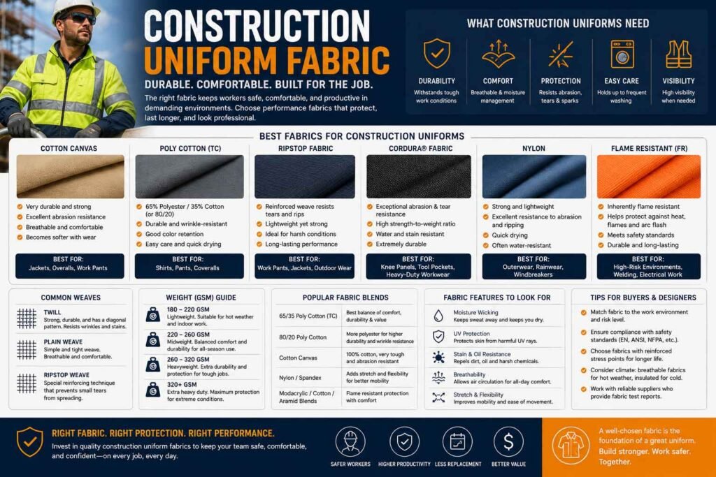 Construction Uniform Fabric