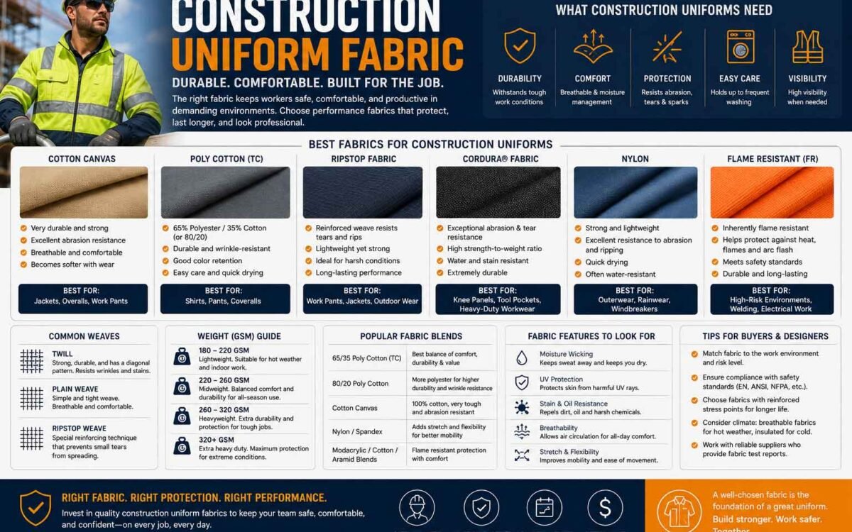 Construction Uniform Fabric: The Complete Buying Guide