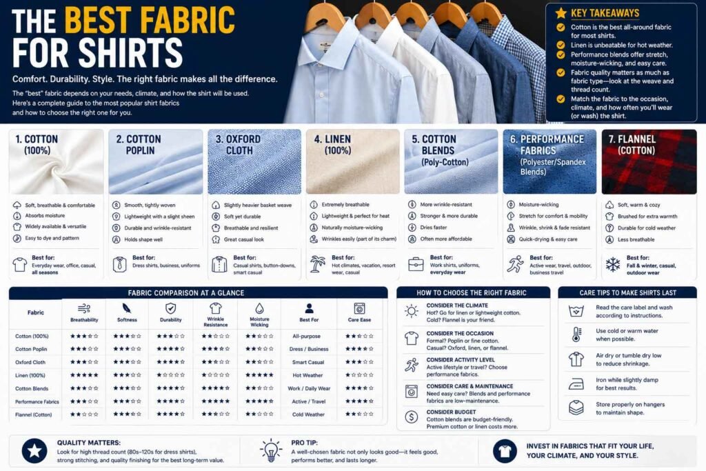 best fabric for shirts