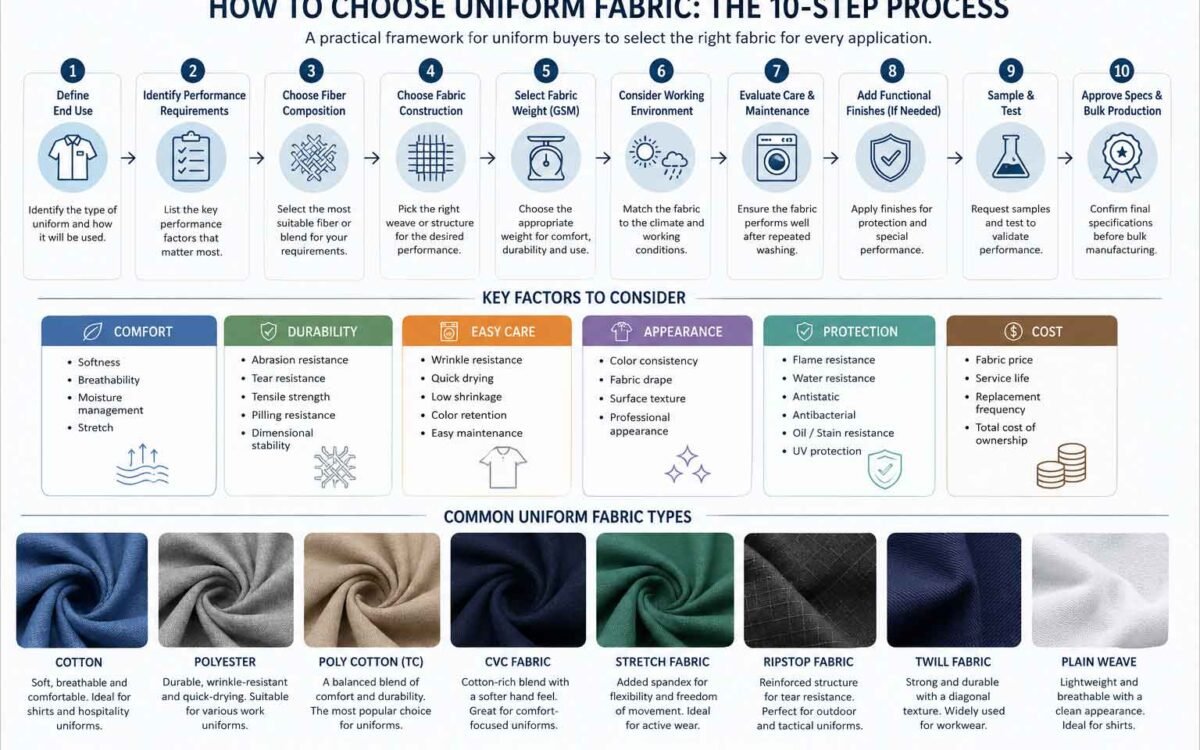 How to Choose Uniform Fabric: A Buyer's Guide for Bulk Orders