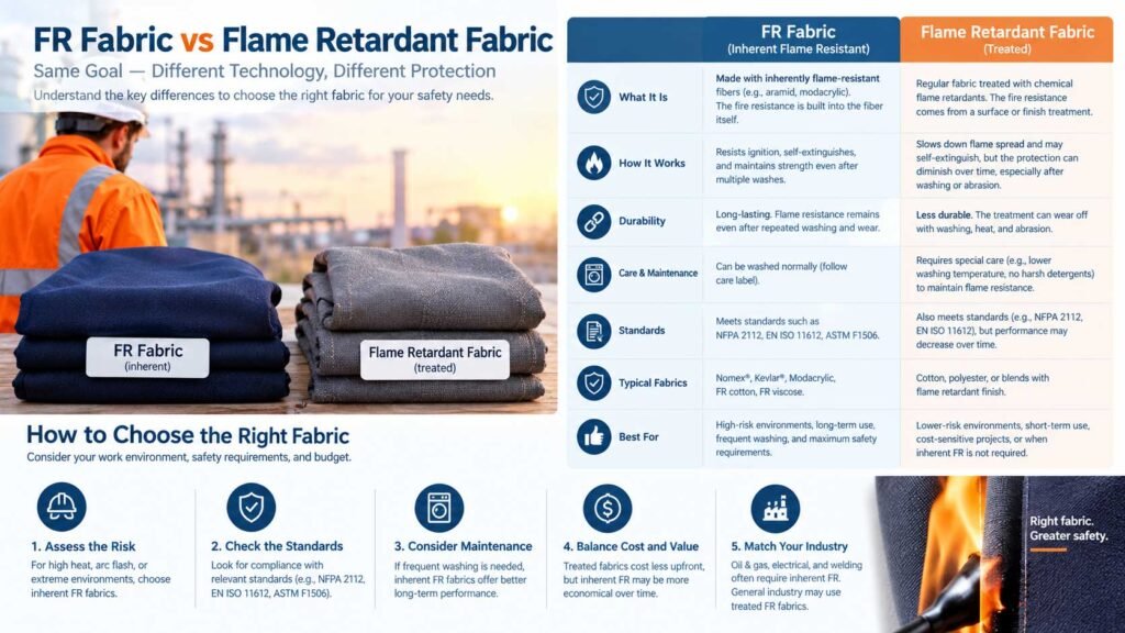 FR Treated vs Inherently FR Fabric