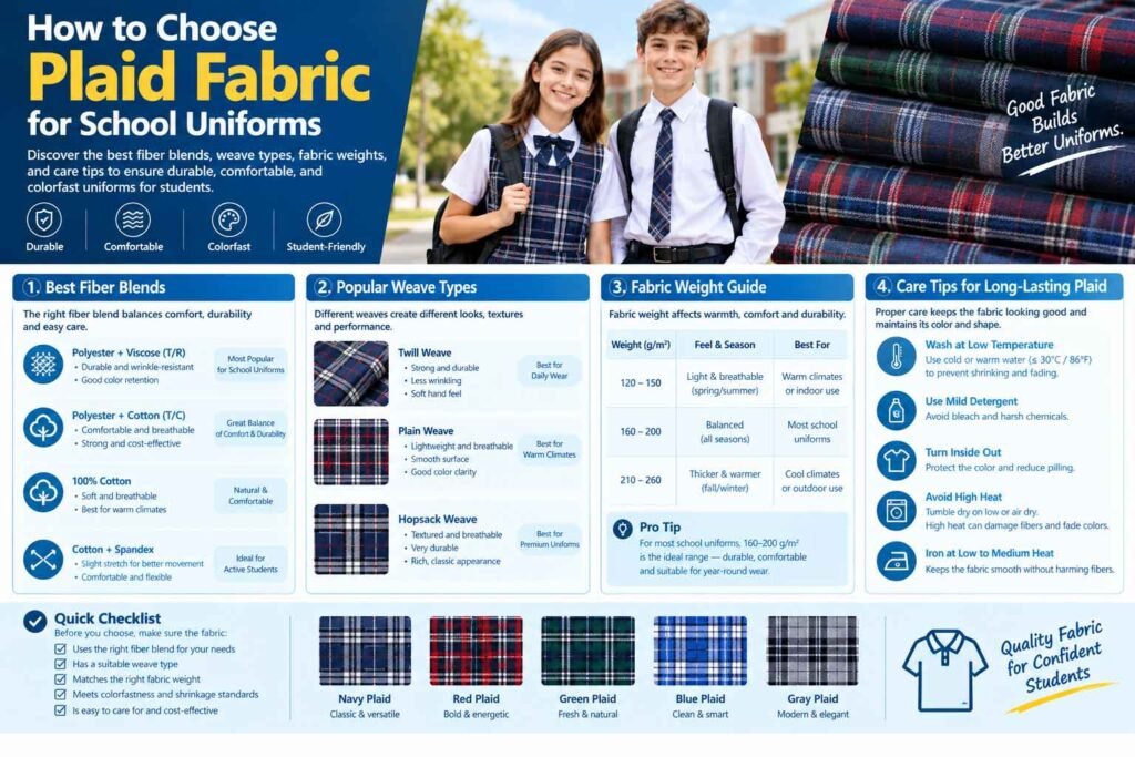 How to Choose Plaid Fabric for School Uniforms