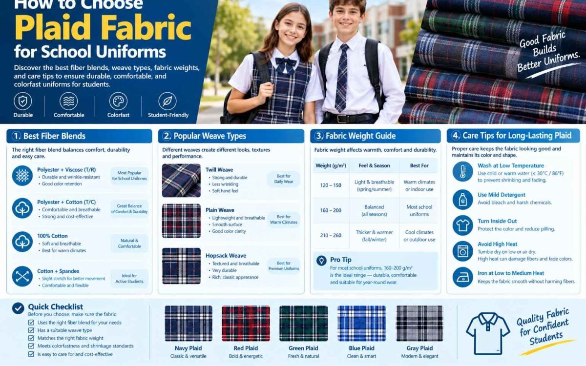 How to Choose Plaid Fabric for School Uniforms