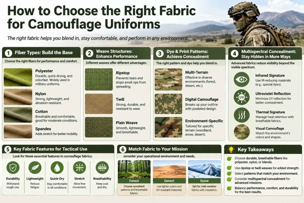 How to Choose the Right Fabric for Camouflage Uniforms
