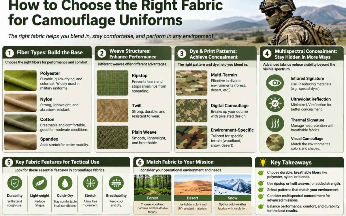 How to Choose the Right Fabric for Camouflage Uniforms: A Comprehensive Guide